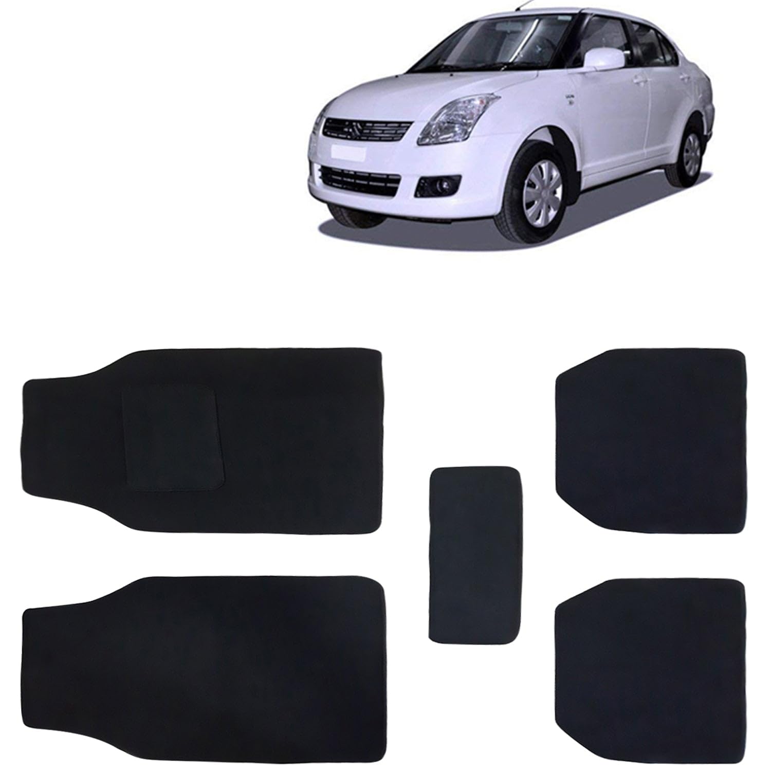 Kingsway Carpet Style Universal Car Mats for Maruti Suzuki Swift Dzire
