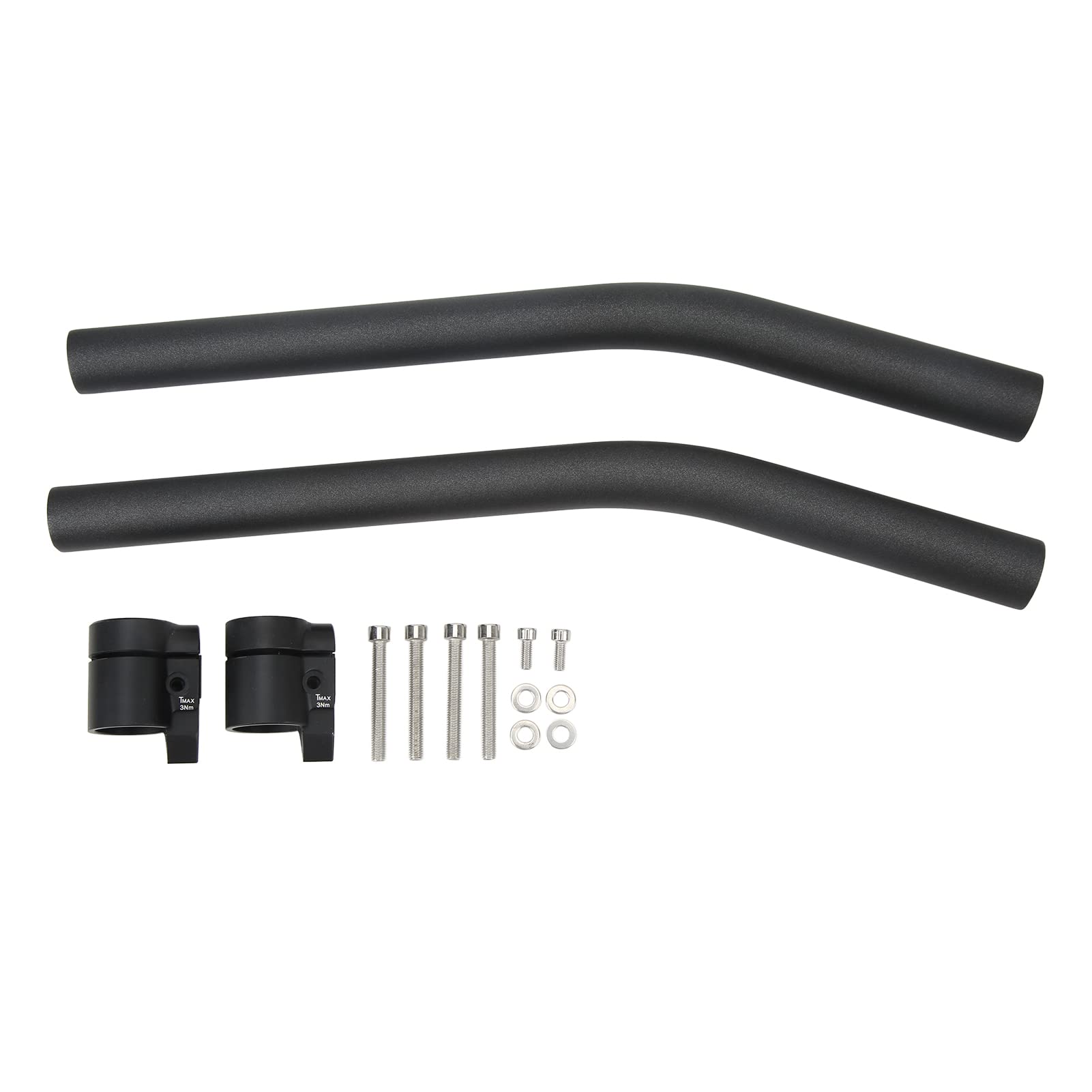 Manillar de fibra de carbono de 31,8 mm, manillar de bicicleta de carretera, fibra de carbono liviana de alta resistencia con diseño ergonómico, manillar cómodo antideslizante de
