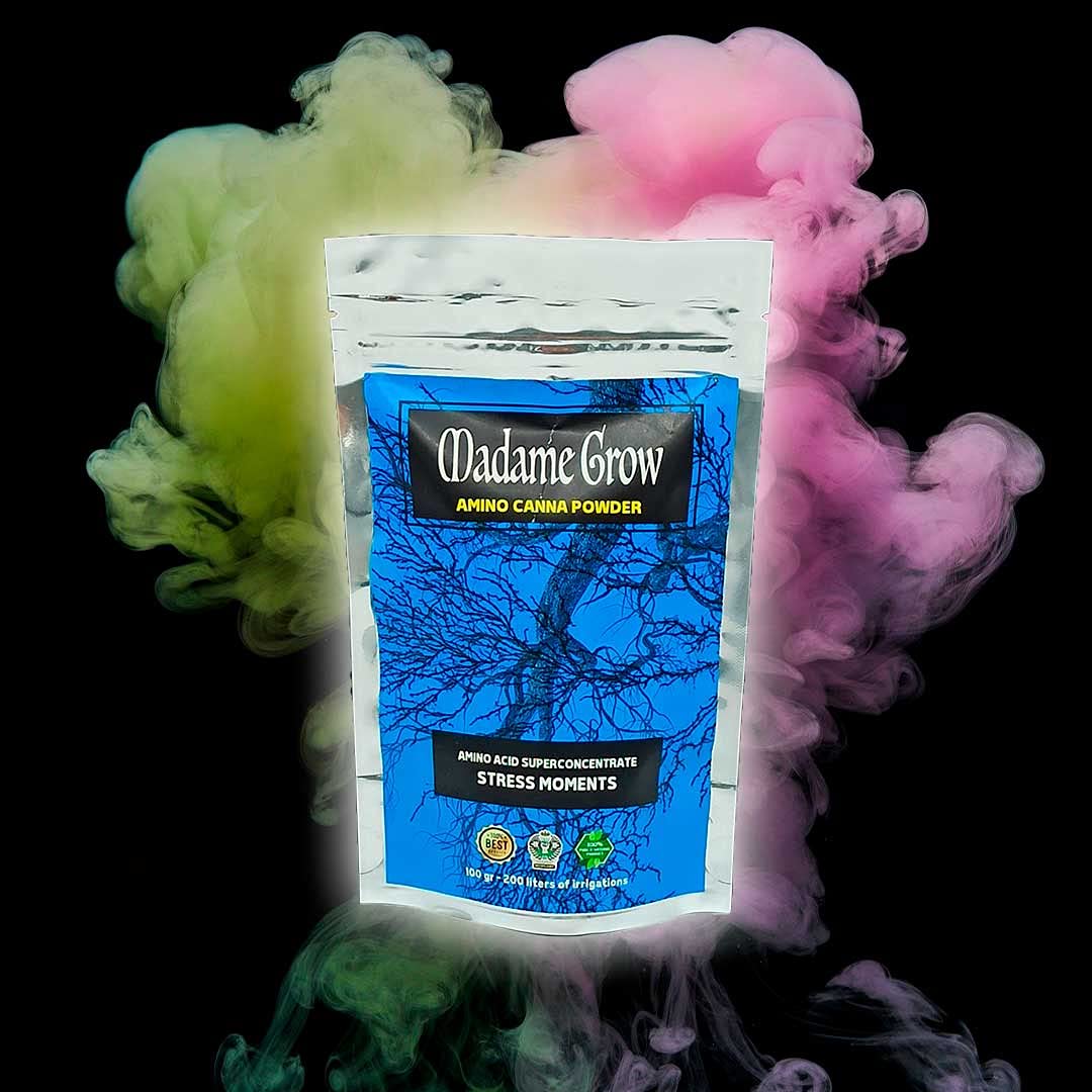 Madame Grow Tripack Fertilizantes en Polvo — Crecimiento, Floración y Aminoácidos | Pack 3 Correctores Orgánicos en Polvo (3x100g)