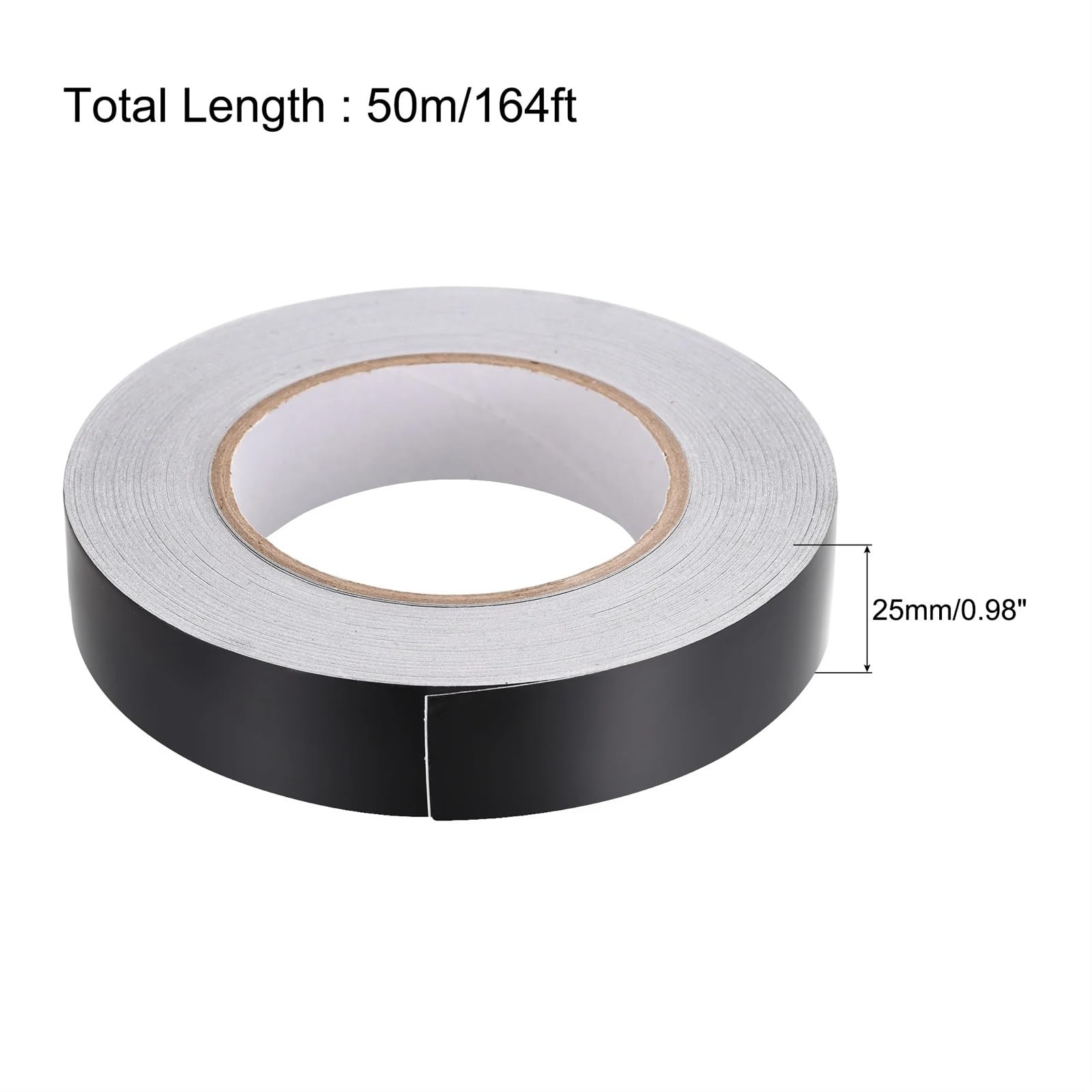 Aluminum Foil Tape | Black 10-50mm x 50m for Sealing Wires and Pipes: Aluminum Foil Tape(40mm)