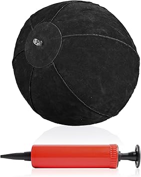 FINGER TEN Golf Ball Training Aid Impact Inflatable Ball with Air Pump & Adjustable Lanyard 1 Set, Posture Correction Swing Trainer for Men Women Beginner Golf Practice