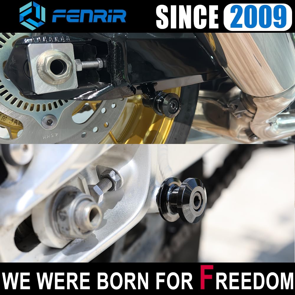 FENRIR Motorrad Schwingenadapter Ständeraufnahmen Prismabuchsen Motorradschwingenspulen Spulen für Paddock-Ständer montageständer adapter M8 Ninja CBR1000RR-R CBR600RR S1000RR S1000R GSXS1000 GSXR1000