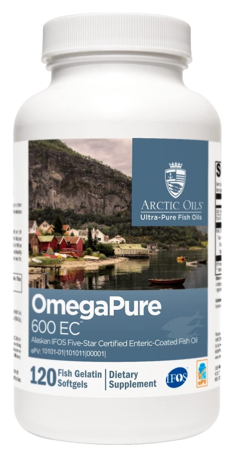 XYMOGEN OmegaPure 600 EC, 120 Softgel Tablets 120 Count (Pack of 1)