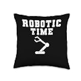 Robotic Time Robotics Robot Engineer Throw Pillow