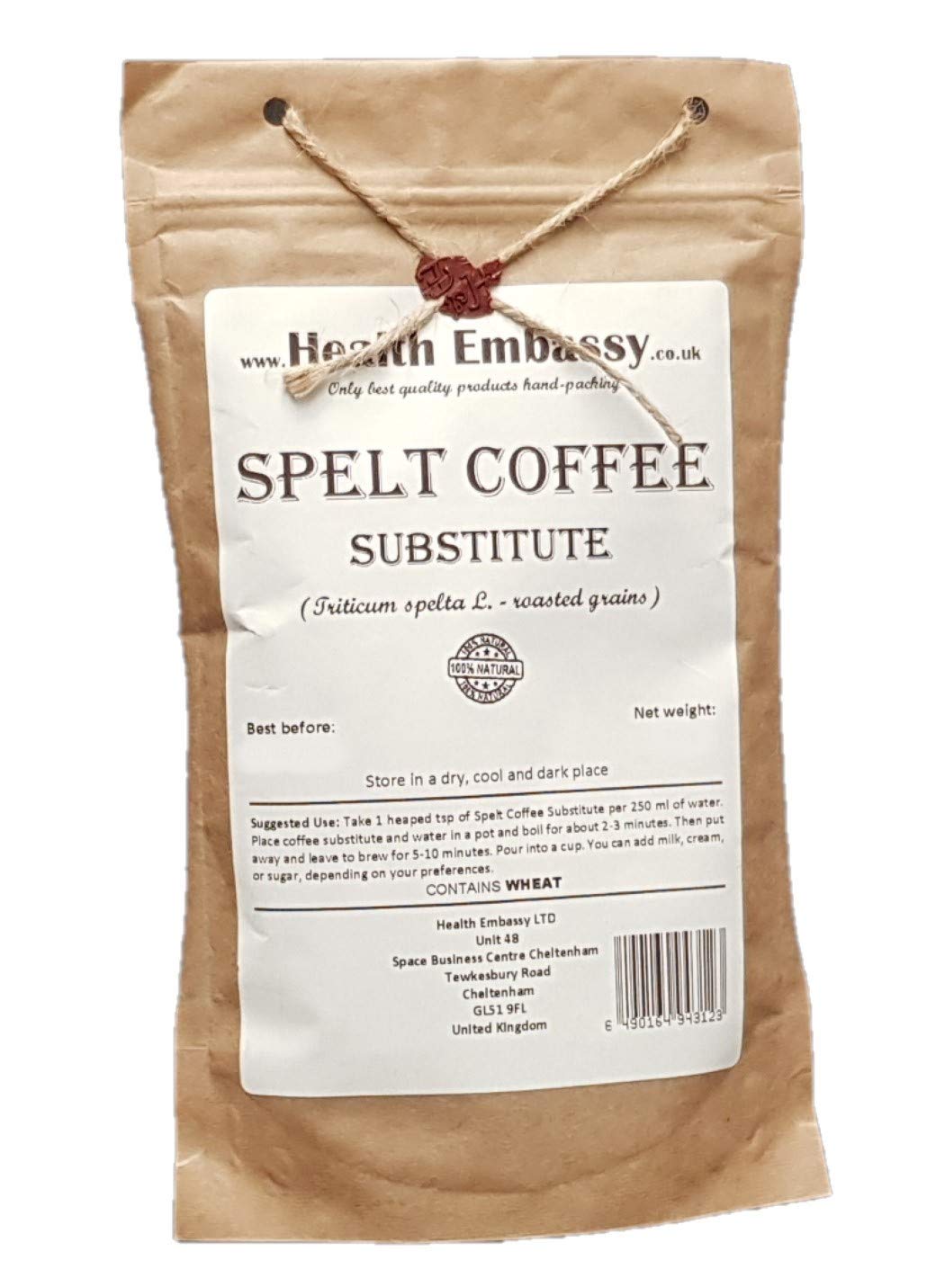 Health Embassy Spelt Coffee Substitute | Triticum Spelta L |100% Natural (100g)