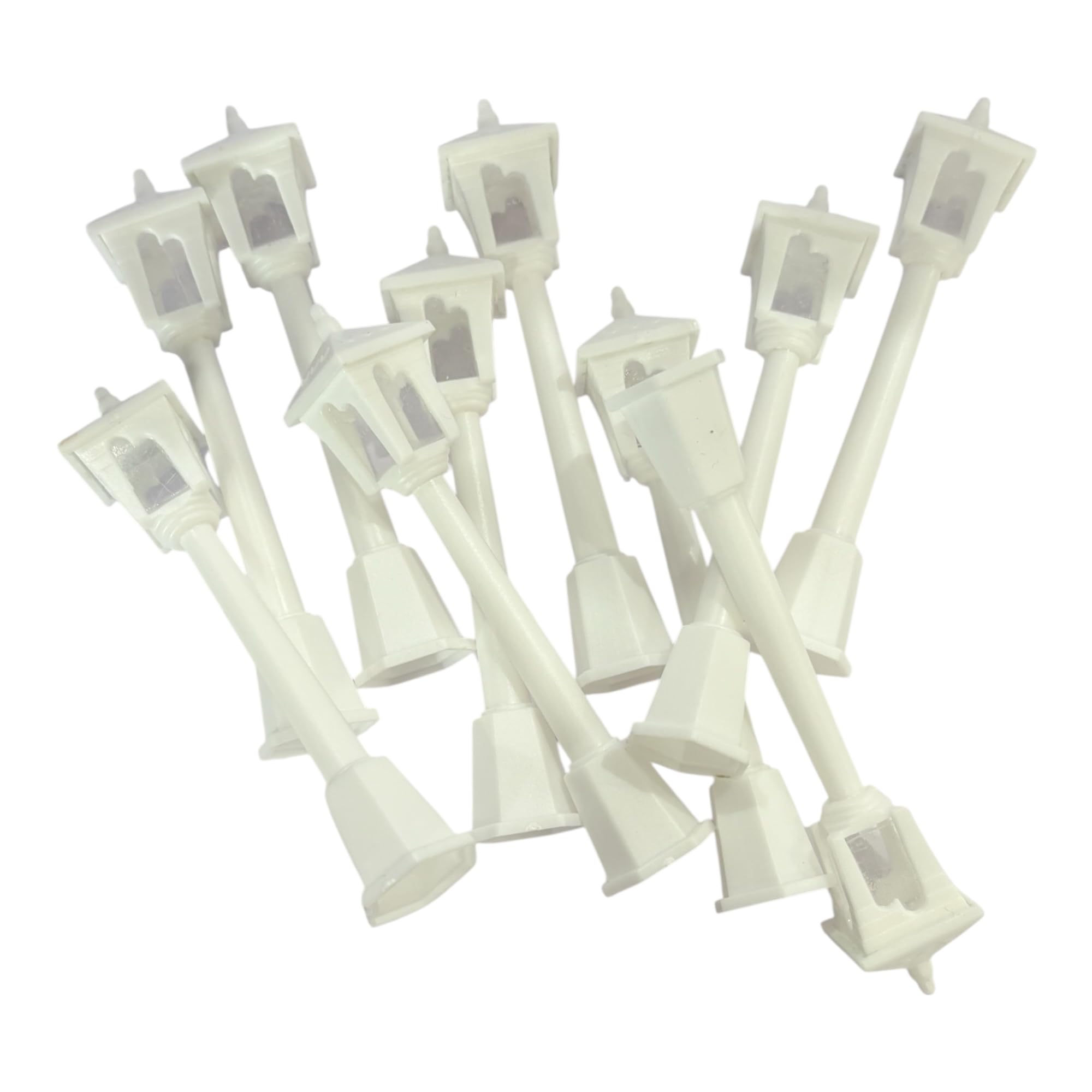 Miniature Lamp Posts - Black & White for Fairy Gardens -2
