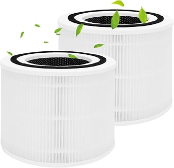 2 Pcs Core 300 Replacement Filter, Air Purifier Replacement Filter for LEVOIT Core 300, Core 300-RF, Core 300S, 3-in-1 H13 HEPA, High-Efficiency Activated Carbon Levoit Core300