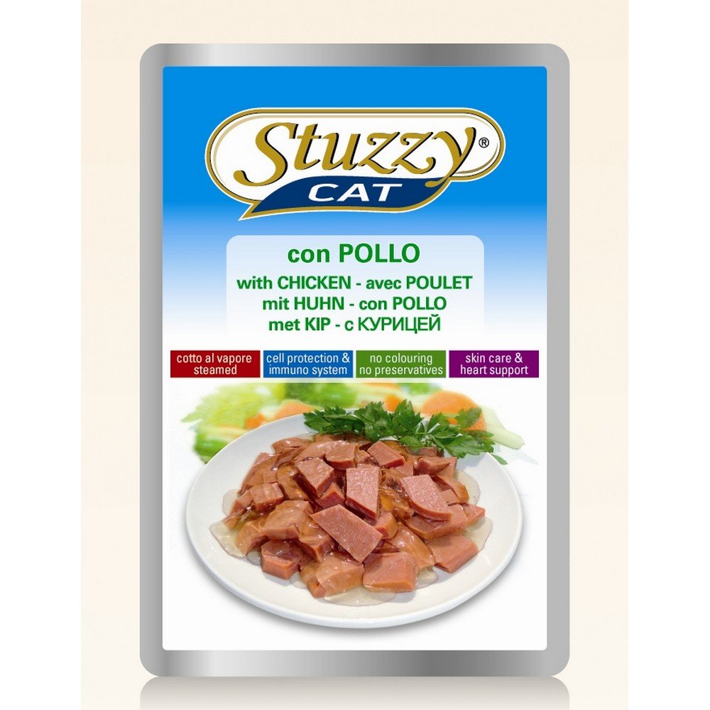 Stuzzy Chicken Cat Wet Food Pouch 100gm