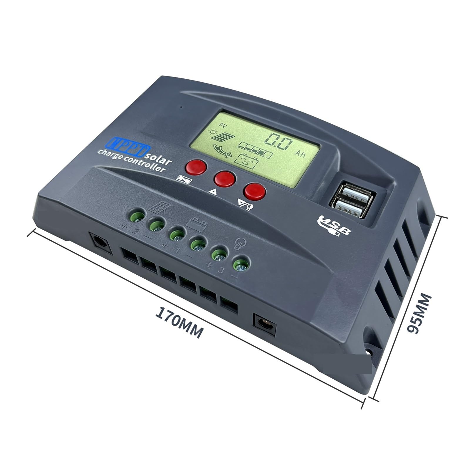 100W 200W 400W 600W 10A 20A 30A MPPT Regulator Ładowania Słonecznego Regualtor Dla 12V 24V Domowy System Akumulatorowy Lifepo4 Żel Kwasowo-ołowiowy łAtwy W ObsłUdze(MPPT 20A)