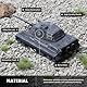 NUOTIE Militärpanzermodell im Maßstab 1:72, fertiges Legierungsmetall Druckguss mit Kunststoffpanzermodell Weltkrieg ? Armeefahrzeug Panzer Mini 1945 Tiger Modell Geschenksammlung