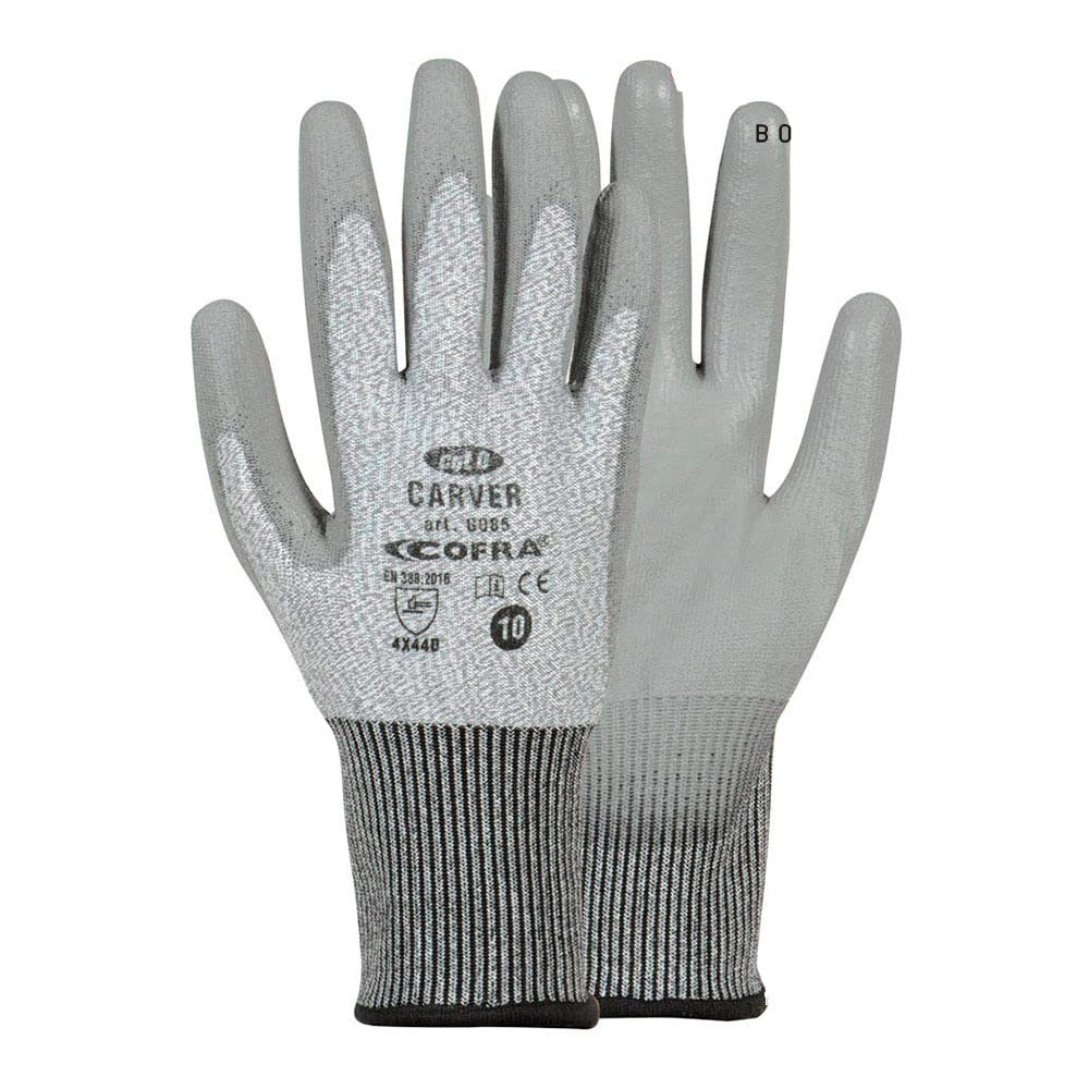 GUANTE ANTICORTE CARVER GRIS/GRIS TALLA 6 COFRA
