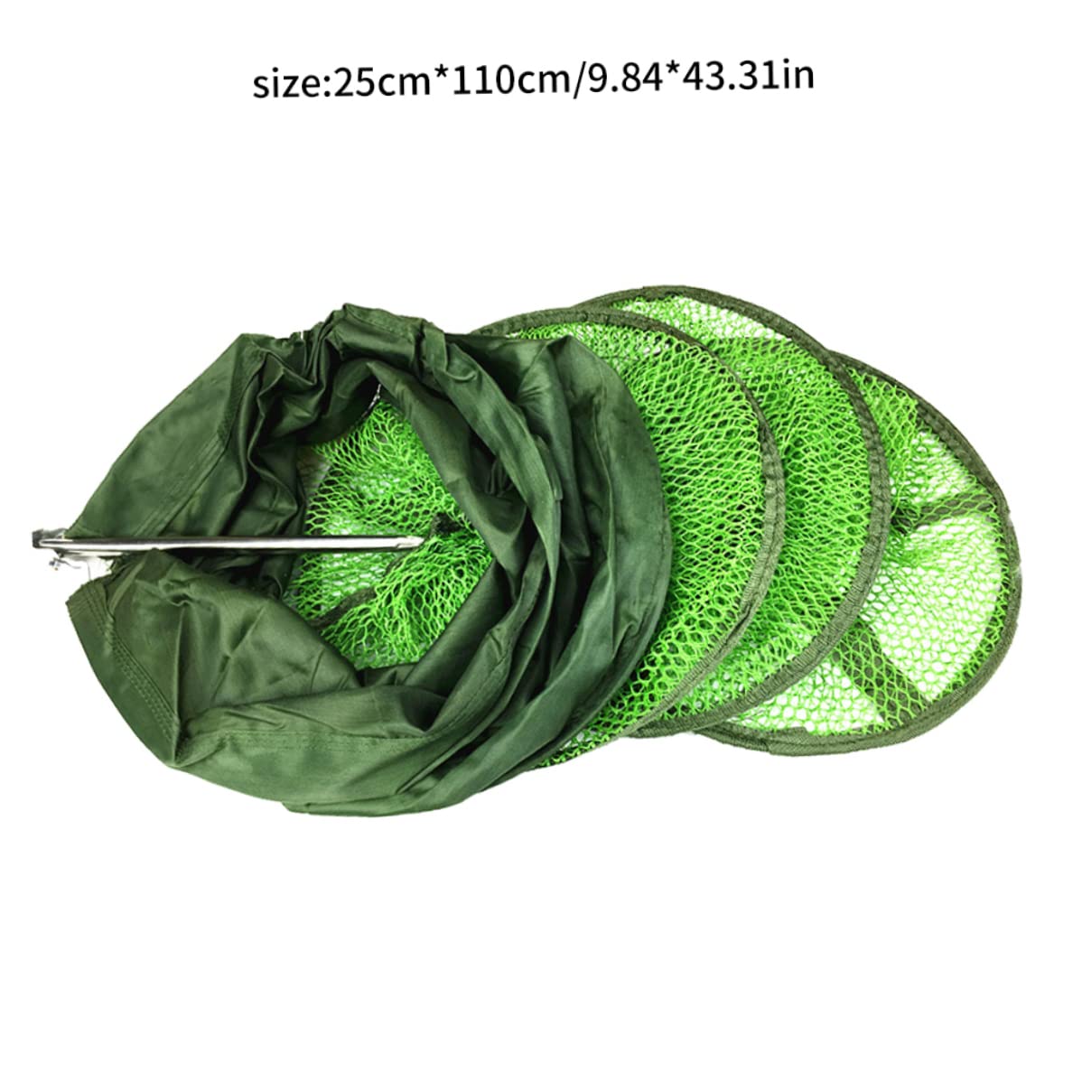 Red de pesca de malla plegable jaula de pescado cesta de pesca para guardar cebos cangrejos 25 cm