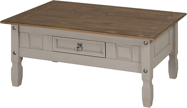 Mercers Furniture Corona Grey Wax Coffee Table