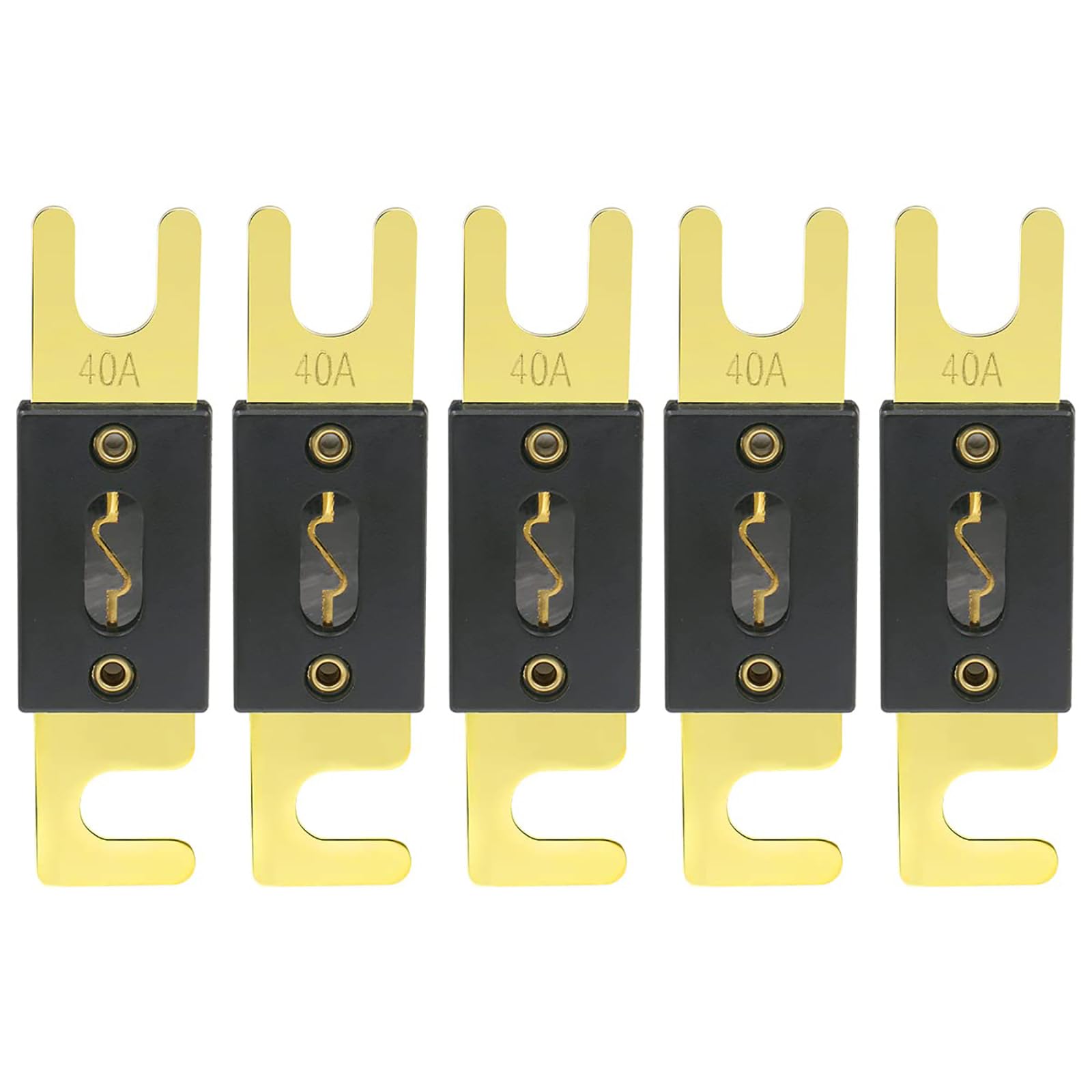 Baomain 3-Pack 40A ANL Fuse Bulk Value Pack with Gold-Plated Terminals for Car Audio, Amplifier, Truck, Boat, RV - 12V/24V Circuit Protection — view 16
