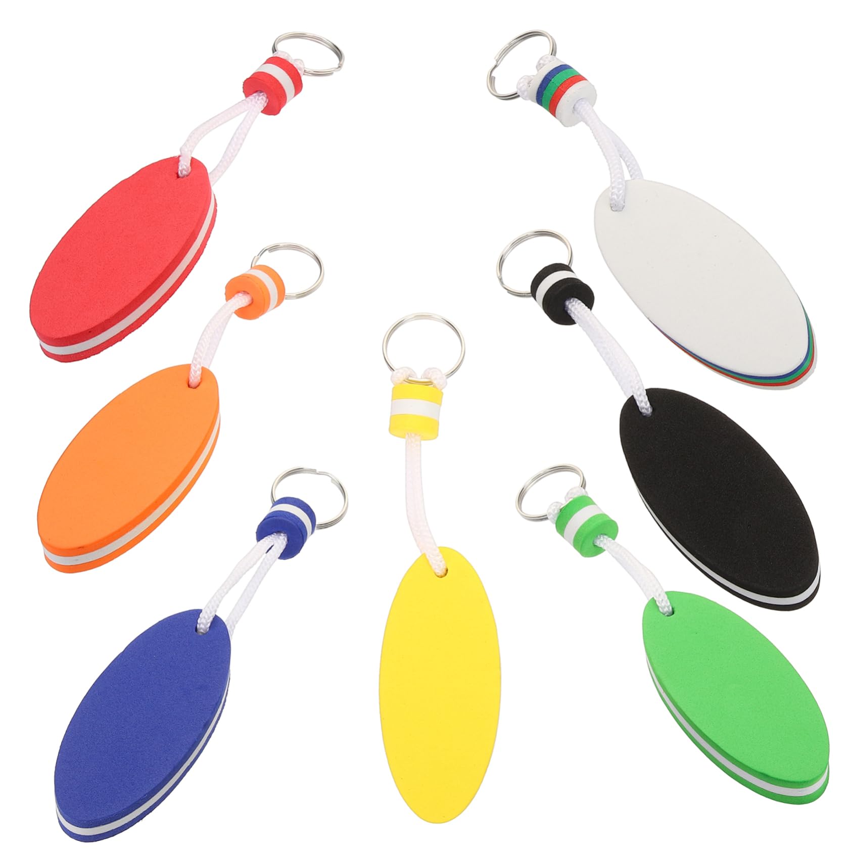 Didiseaon 28 Pz Portachiavi Galleggiante Pesca Kayak Portachiavi Dito Medio Portachiavi a Vela Portachiavi a Bolle di tè Portachiavi da Kitesurf Portachiavi Filo Uomo Accessori Gli Sport Eva