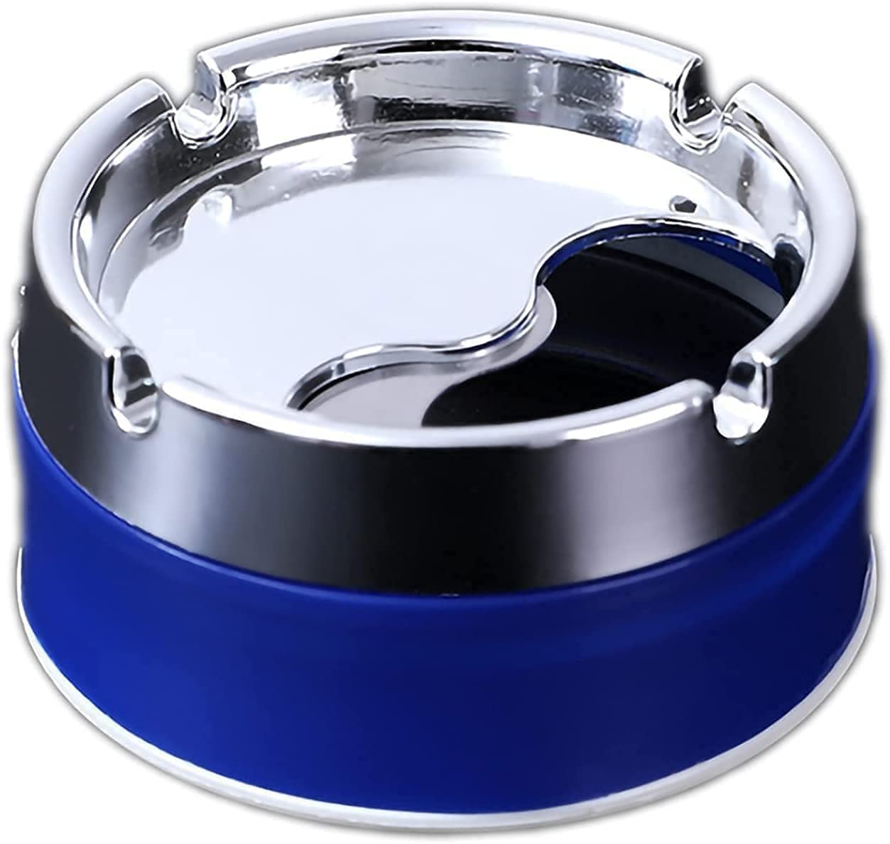 Buy BLUE EARTH Round Cigarette Ashtray with Spinning Tray