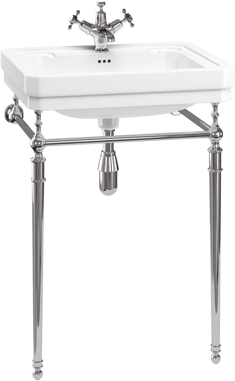 Burlington Contemporary 57.5cm basin and regal basin stand - Two