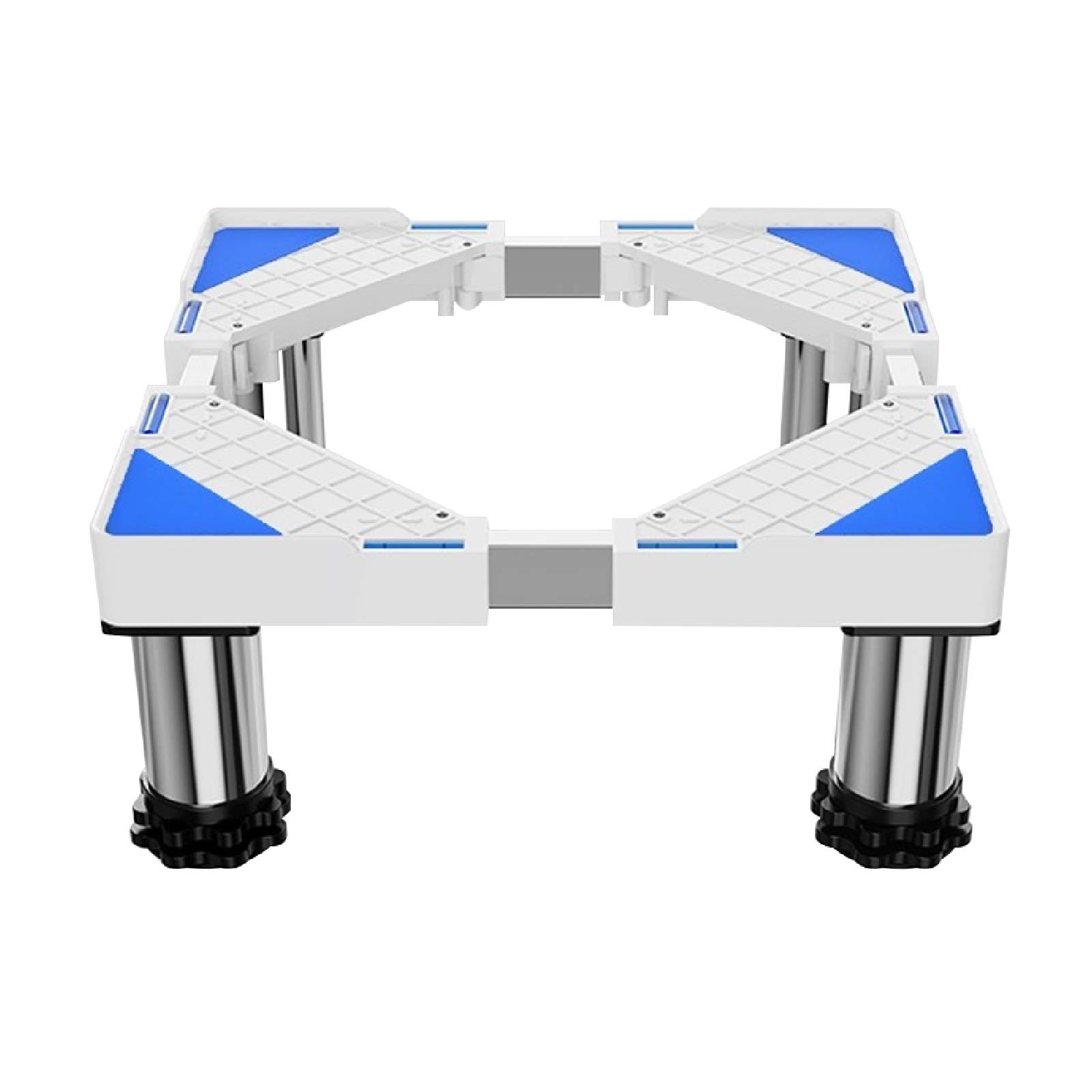 Base Lavadora Soporte Ajustable para Lavadora Secadora Frigorífico Lavavajillas Base Elevador Antivibración Ajustable Ancho/Longitud 31-48cm Altura 18-21cm