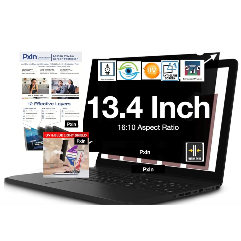 PxIn - ROG Flow X13 13.4 inch (16:10) Privacy Screen Filter - NO Eye Strain | Anti-Blue Light + Anti-Glare | No Dry Eyes | Privacy Screen Protector (B0C15C7W25) Amazon Price History, Amazon Price Tracker