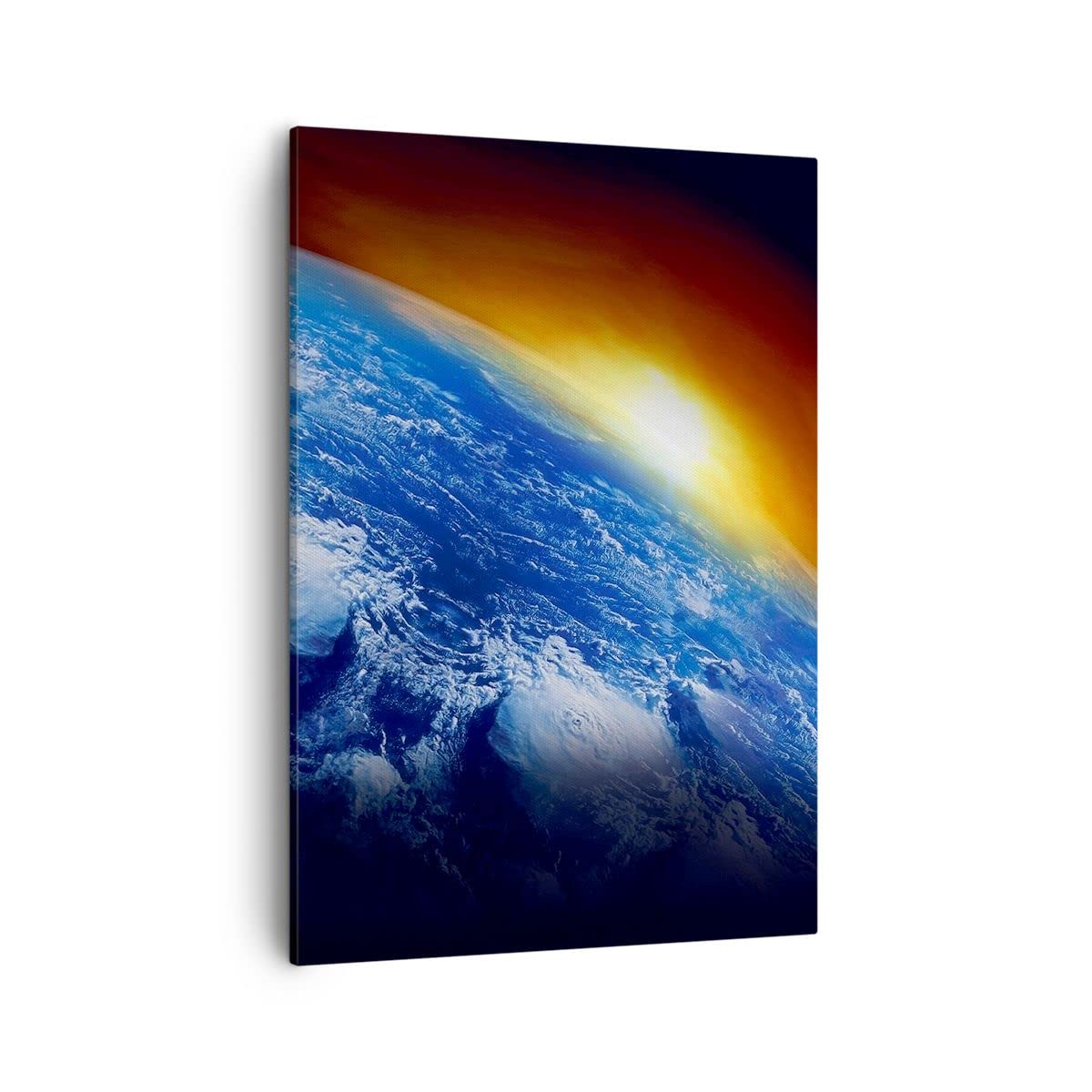 Lienzos decorativos Galaxia tierra espacio Cuadro Sobre Lienzo Moderno Vertical 50x70cm Cuadros Decoracion Salon Dormitorio Cocina Cuadros Pared Imágenes Wall Art Prints Decor Canvas PA50x70-2335
