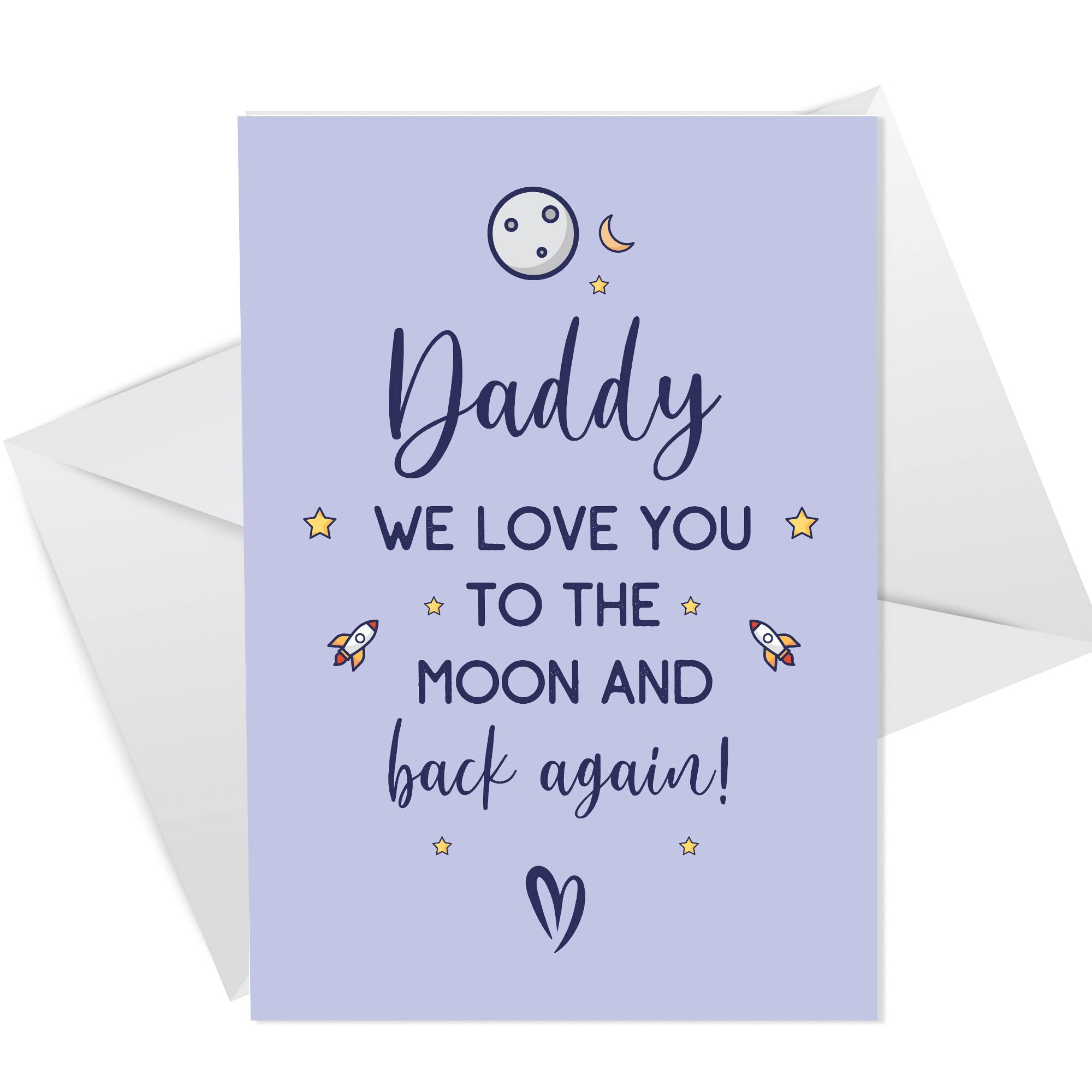 Daddy A6 Card For Father's Day Birthday Special Card From Daughter Son