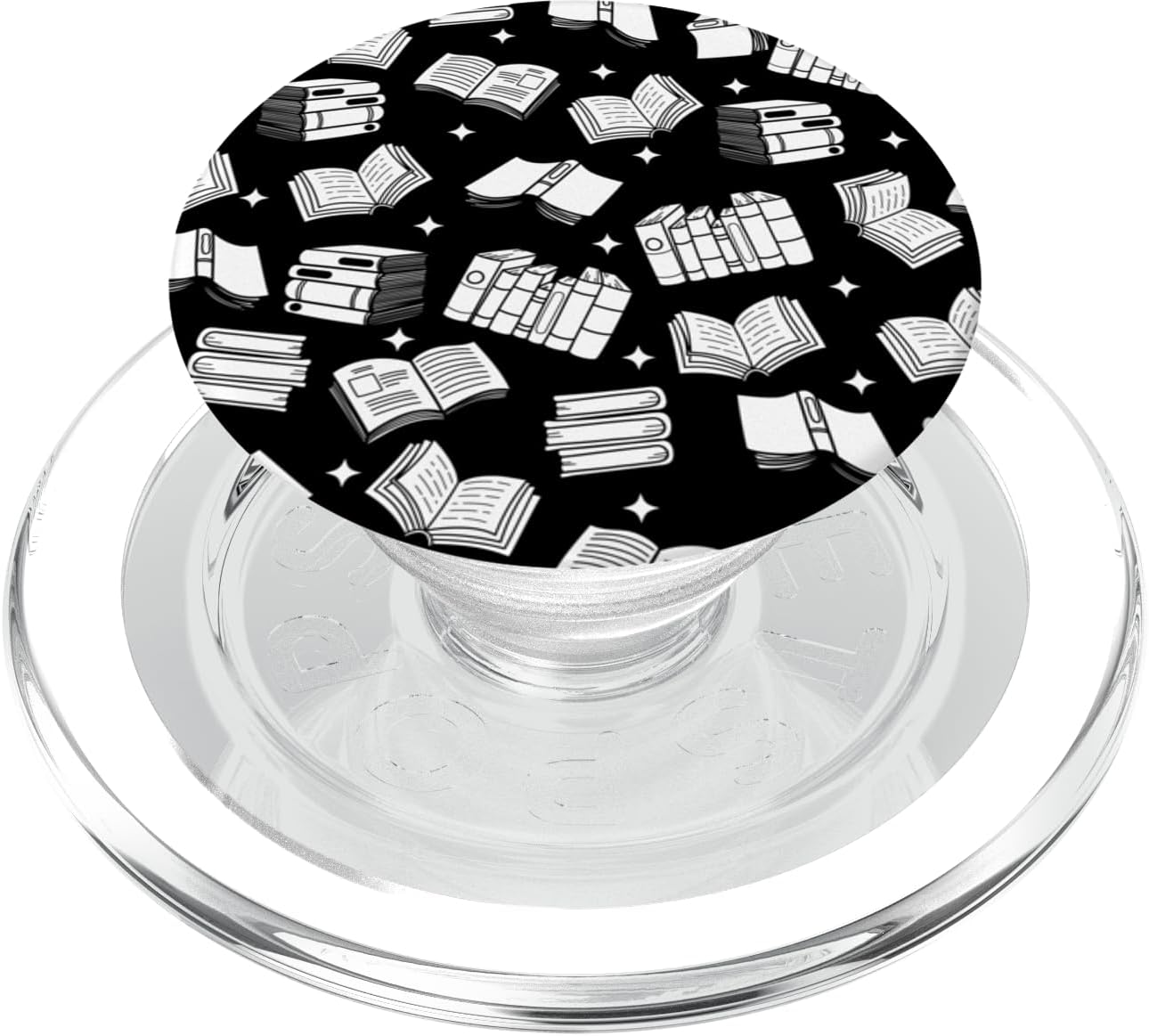 Bookworm Book Lover Reading Books Pattern PopSockets MagSafe PopGrip for iPhone