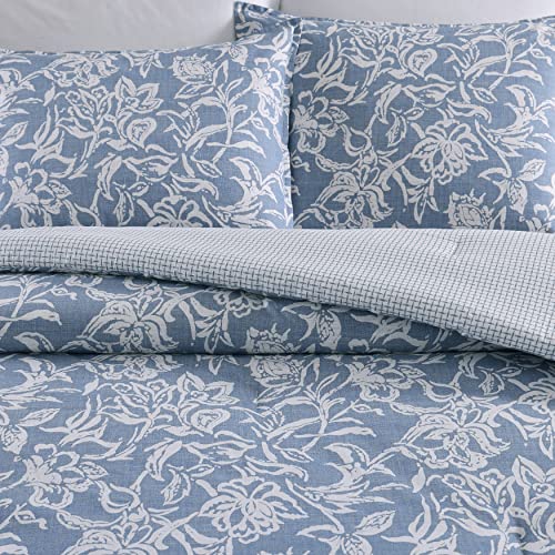 Nautica- King Comforter Set, Cotton Reversible Bedding Set, All Season Designer Home Décor (Tortola Blue, King) #TOP5
