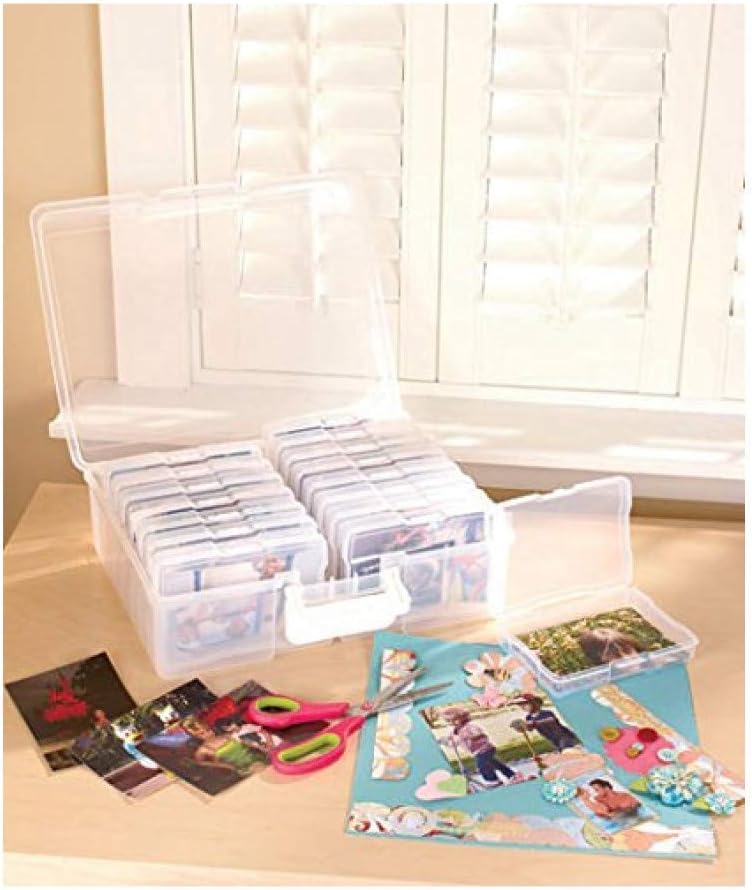 Scrapbooking 1,600 Photo Organizer Case - 16 Inner Cases - Snap Closures