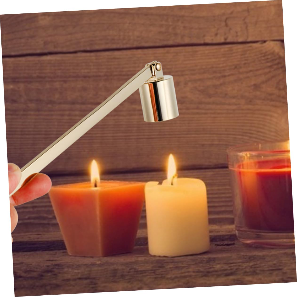 Amosfun 10stücke Vintage Kerzenlöscher Mit Langem Griff Sicheres Auslöschen Von Kerzenflammen Für Duftkerzen Und Dekorative Zwecke
