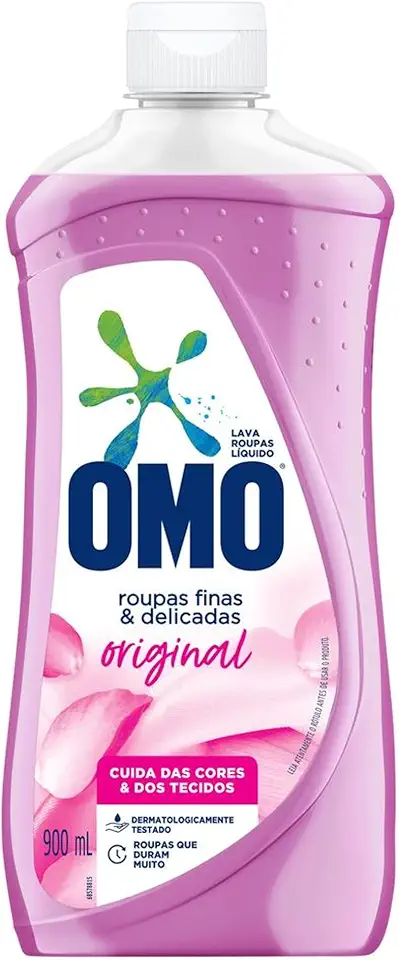 OMO Roupas Finas E Delicadas Original - Sabão Liquido 900Ml