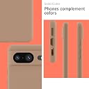 YATWIN Silicone Back Case for Google Pixel 8, Soft-Touch Phone Back Cover for Google Pixel 8-Milk Tee, Beige gallery image