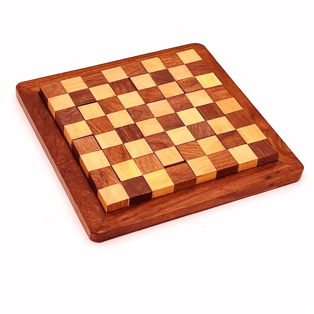 Zyntix Wooden 3D Puzzle Square Shape Chess Mix Plate 13 Pieces, Brown | Wooden Puzzle for Child Fun | Wooden 3D Puzzle for Child | Jigsaw Puzzle for Adults | Puzzle for Kids (B08WY39RFC) Amazon Price History, Amazon Price Tracker