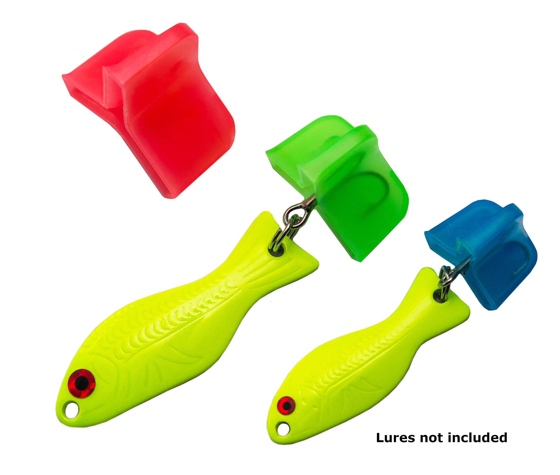 Al's Treble Hook Bonnets - 180pc Mixed Sizes For Fishing Hook Protection (Red Large, Green Medium, Blue Small)