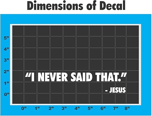 Miniatura 2 de Sticker Connection | I Never Said That | Calcomanía divertida de vinilo de Jesús Creación de Dios Ateo Religión | automóvil, camión, camioneta,