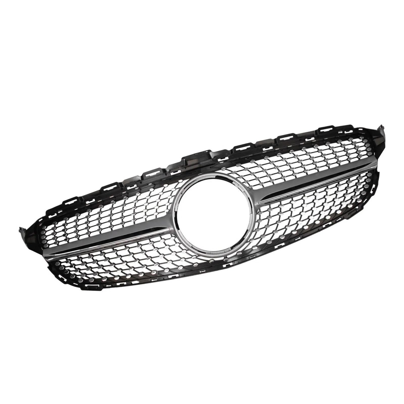 Chromowany przedni zderzak Grill Diamond AMG Style pasuje do Mercedesa Klasy C C205 W205 15-18 osłona chłodnicy