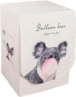 GMLT Pokrywa pralki, oddychający pokrowiec na pralkę na zewnątrz wzór rozpraszania ciepła, do większości pralek ładowanych od przodu, L