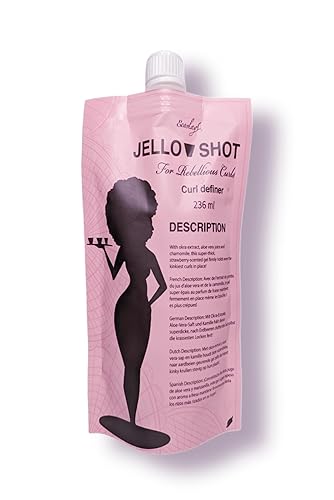 Ecoslay Jello Shot Gel  Gel extra firme y fuerte  Fórmula de aloe y okra  perfecto para cabello rizado tipo 4c  ideal para las necesidades de