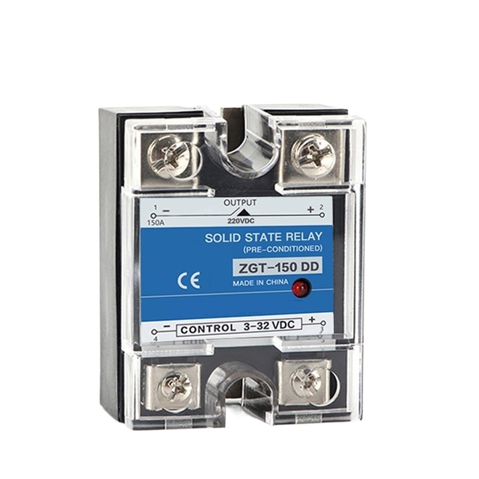 Relais semi-conducteurs monophasé JGX anti-arc pour dissipateur 220V