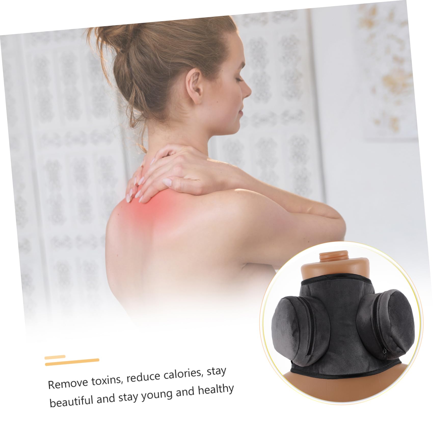 COLLBATH Moxibustion Cover Acupuncture Bag Smokeless Moxibustion Bag Moxa Cover Black