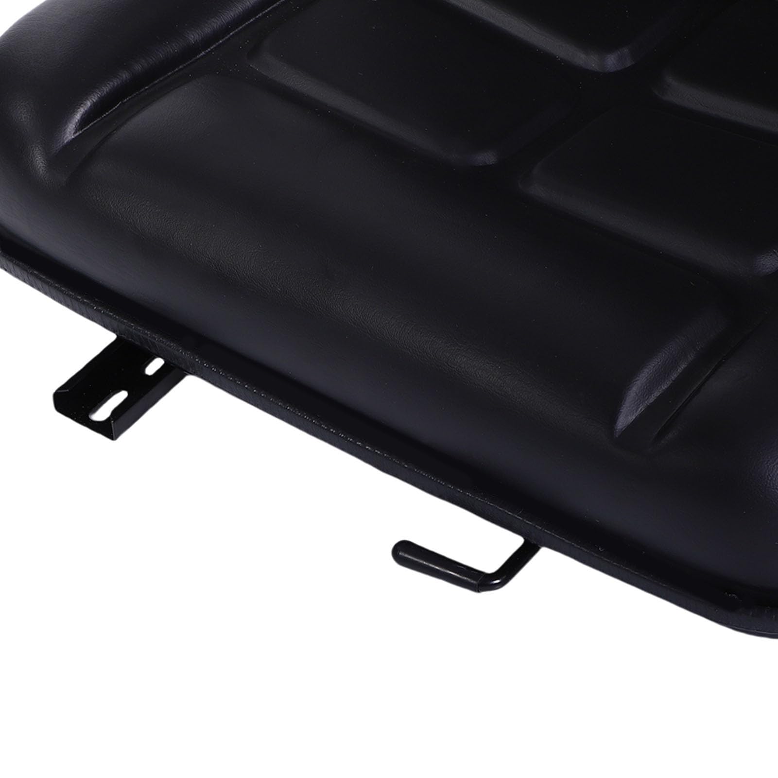 Fabater Bequeme Gabelstapler -Passform für Sitz mit Folienschiene für Mäherbagger, PVC -Ledermaterial, Schwarze Farbe (Mit Armlehne)