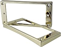 Vista 3 de Guyker Juego de anillos de montaje Humbucker de metal con parte inferior curvada – Reemplazo de marco de cubierta de pastillas para puente y cuello