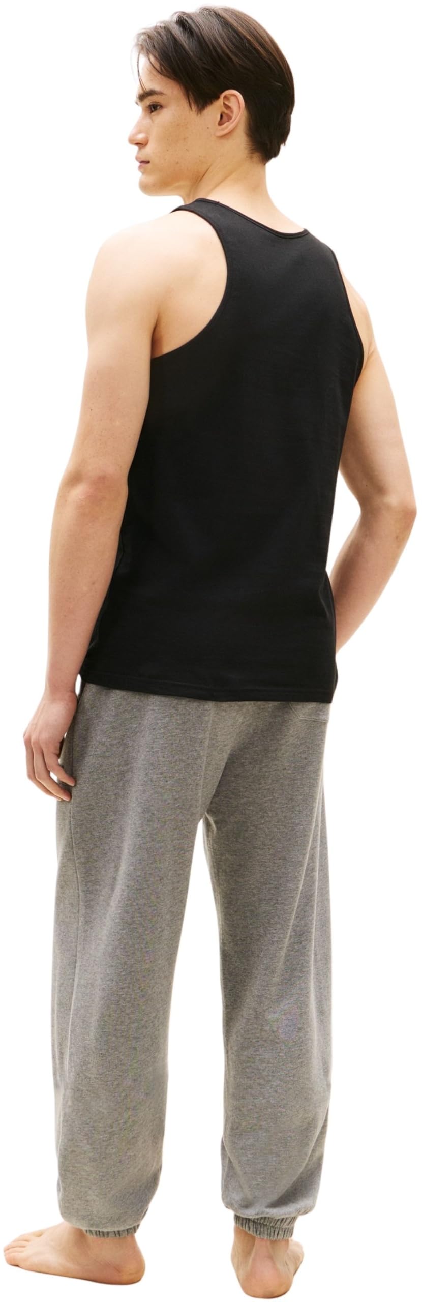 Tommy Hilfiger Herren 3er Pack Tank Tops Rundhalsausschnitt, Mehrfarbig (White/Black/Grey Heather), XL – Ansicht 2
