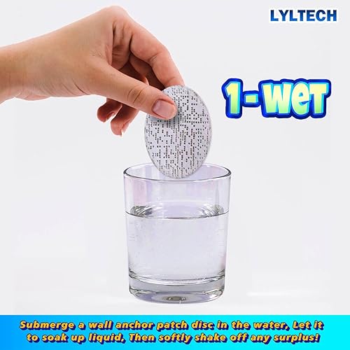 Miniatura 3 de LYLTECH Fijación de anclajes para paneles de yeso reparacióntamaño grande -3.5 x 2.5 pulgadas - Pro-(16 piezas) - Perfecto para anclajes sueltos