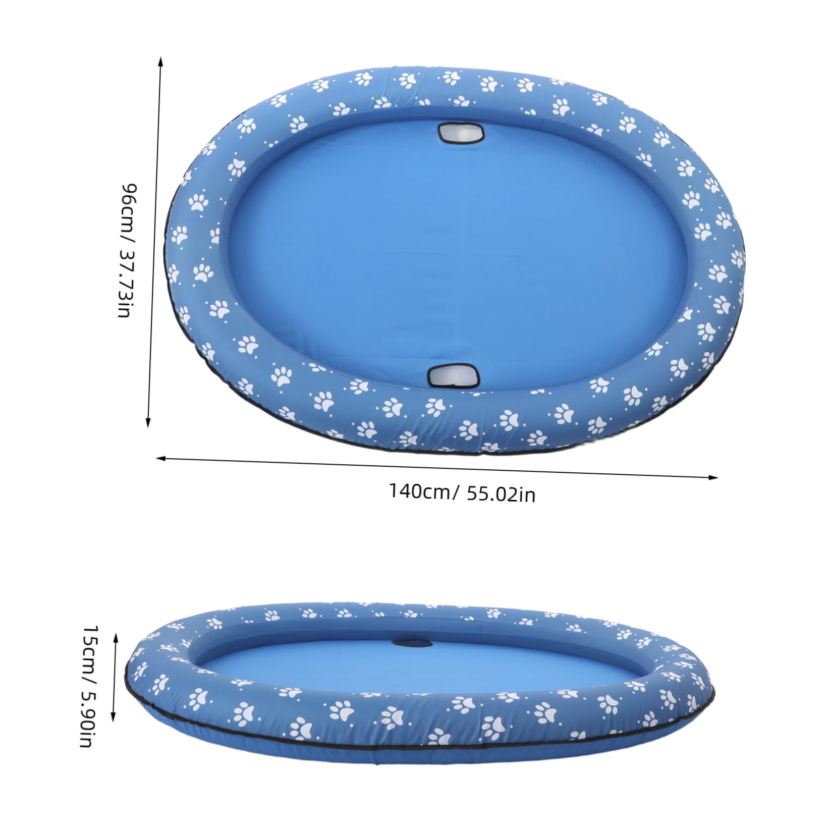 Tappetino Blu Galleggiante Gonfiabile Animali Domestici