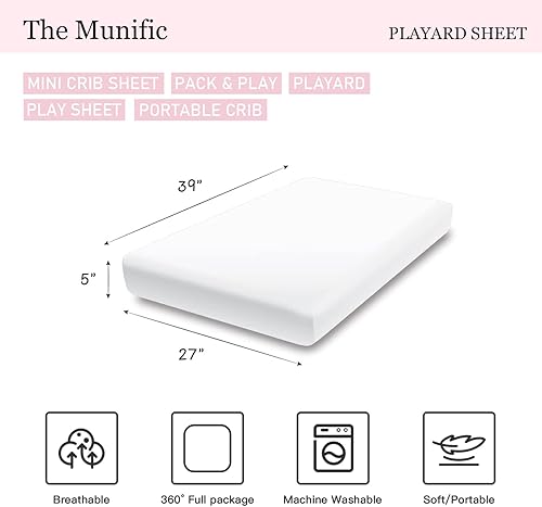 Miniatura 2 de Gril Crown Pack 'n Play - Sábana bajera personalizada con nombre, material suave y transpirable para niñas