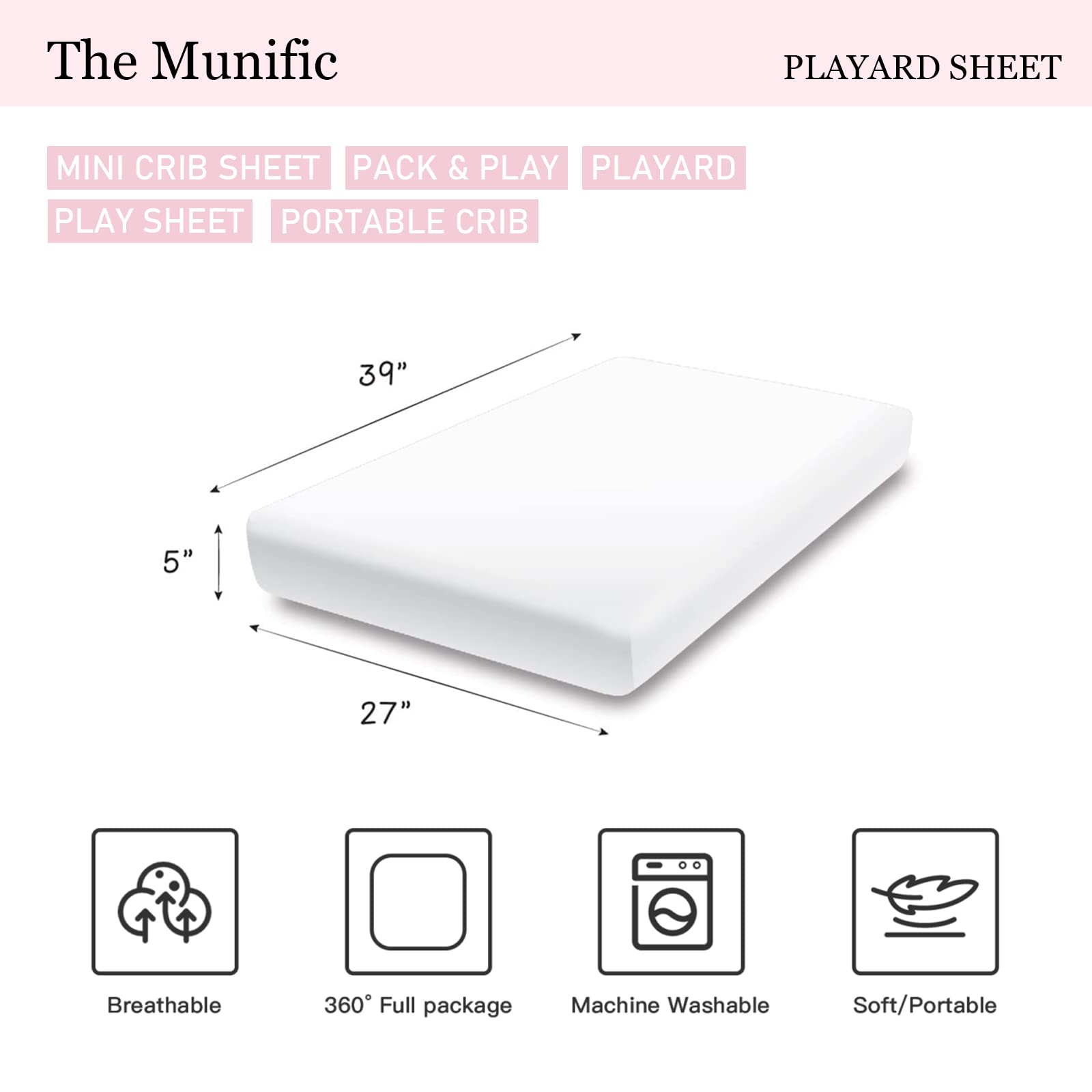 Personalized Pack and Play Sheets with Name, Custom Name Baby Mini Crib Sheets for Baby Boys, Name Pack n Play, Fitted Sheet with Name, Soft and Breathable Material (Motorcycle)