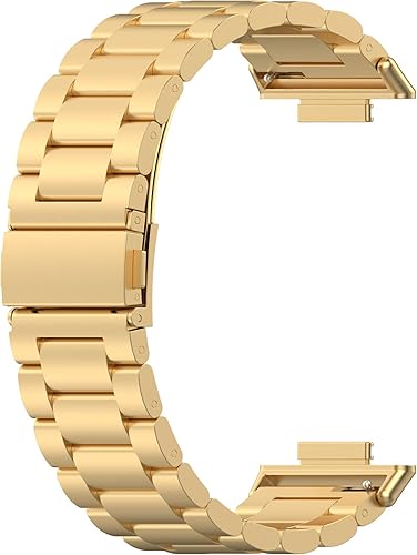 Miniatura 4 de E ECSEM Correa de metal compatible con HUAWEI Watch FIT 2 bandas para hombres y mujeres, correa de repuesto de acero inoxidable para reloj FIT 2,