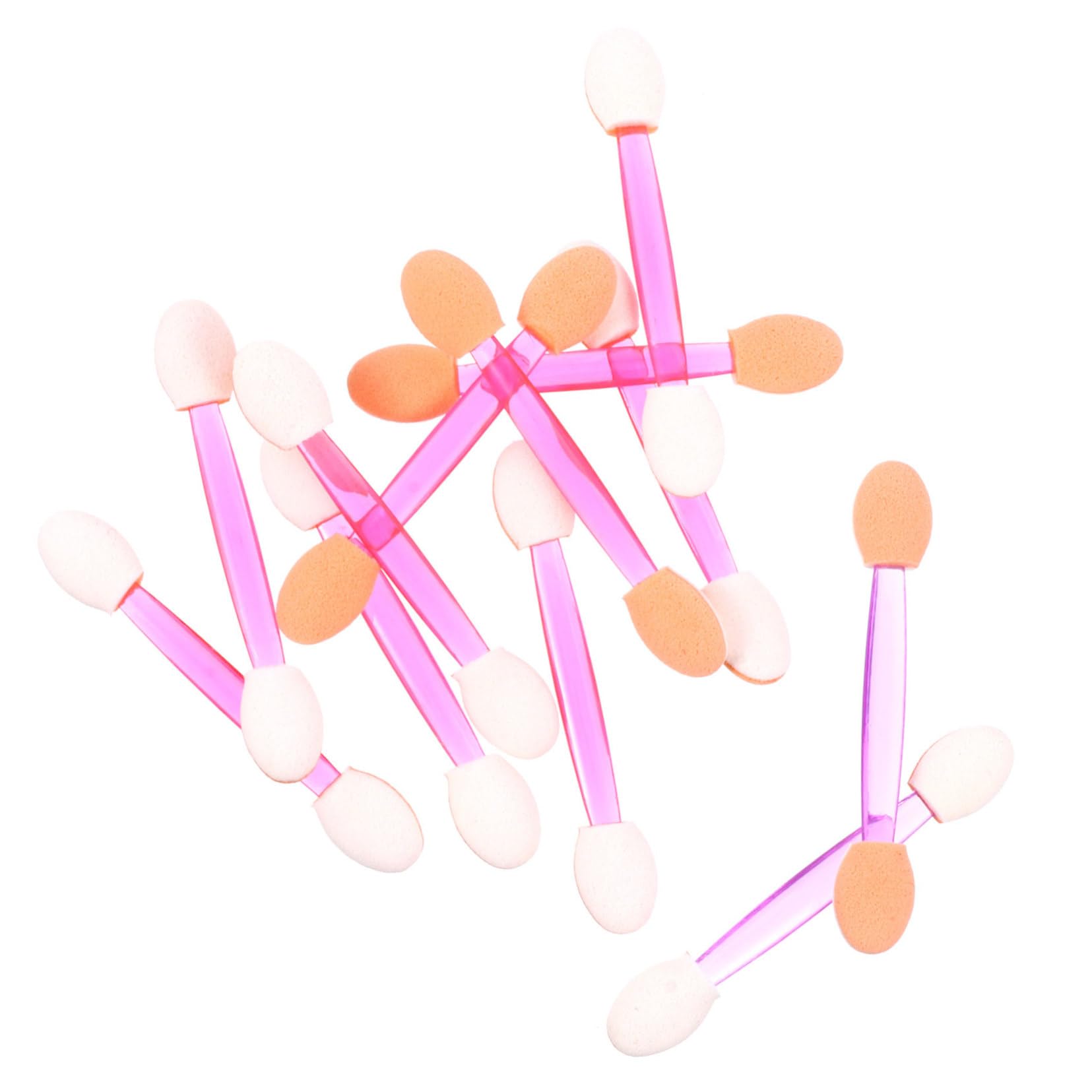 FOMIYES 80pcs Eyeshadow Sponge Sticks Double Head Makeup Brush for Eyes Gentle and Firm Eyelid Applicator Travel-friendly for Beginners and Professionals