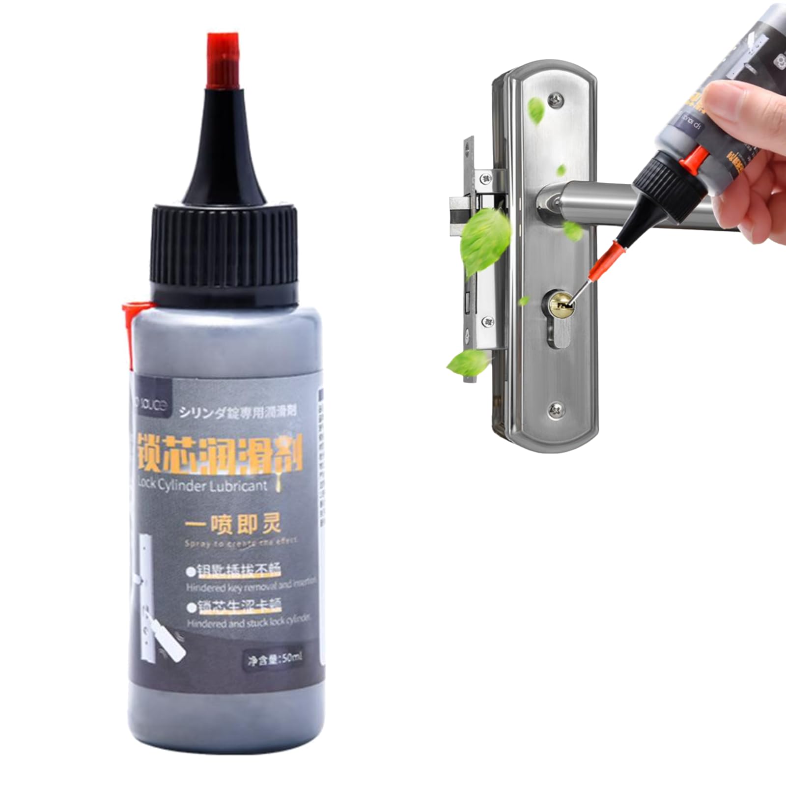 dry graphite lubricant for deadbolt lock application
