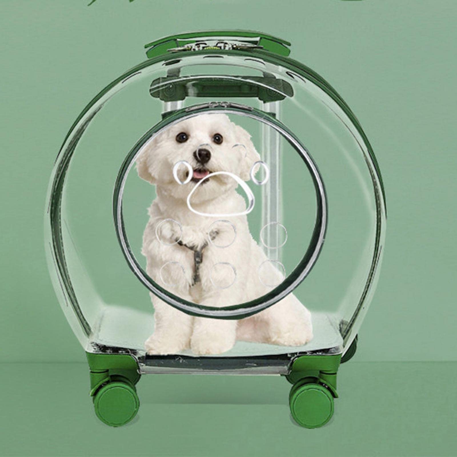 Trolley portatile per animali domestici per cani e gatti Borsa da viaggio traspirante con ruote silenziose Trasportino per trasportini per animali domestici per campeggio, escursionismo, attività al